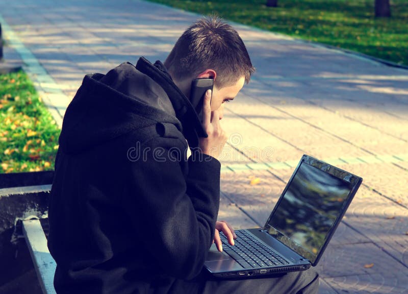Stary laptopie zewnętrznego obraz stock