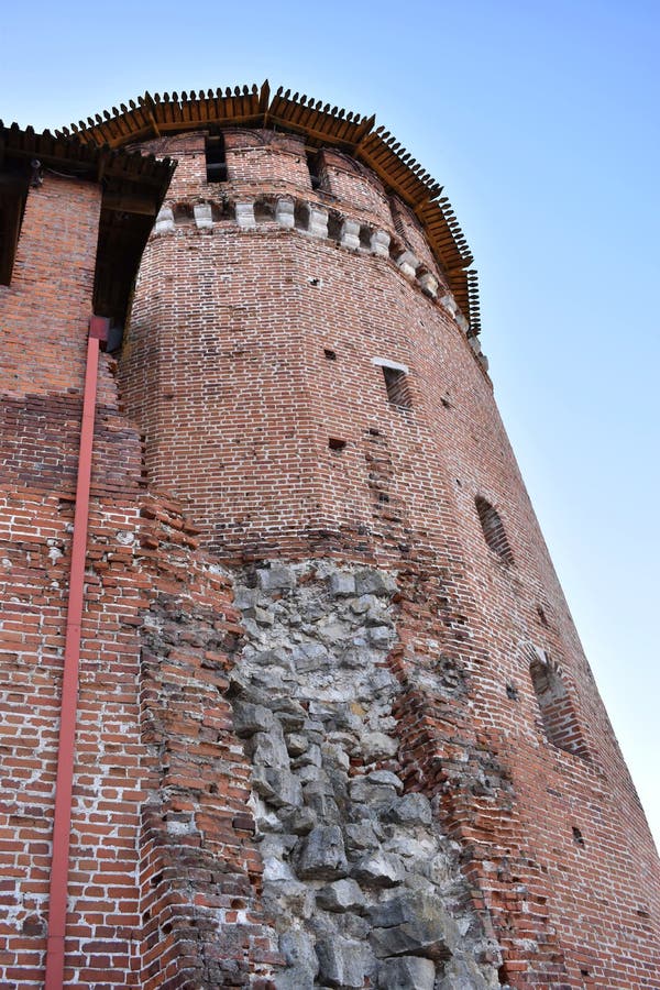 Stary mur Kreml Kołomna Średniowiecze