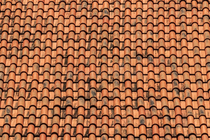 Old Tiles Roof Background in sun light. Old Tiles Roof Background in sun light