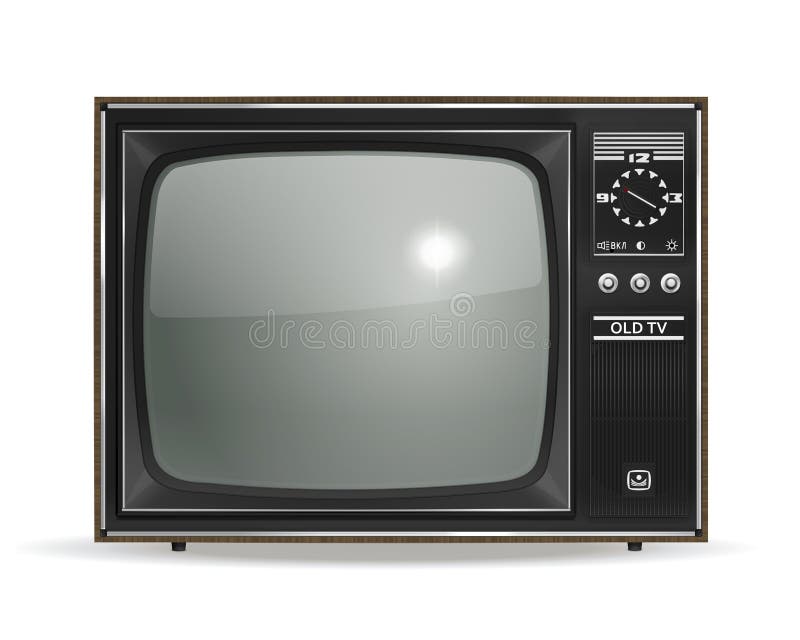 stary tv ilustracja wektor stary tv ilustracja wektor