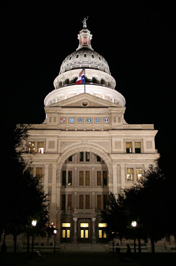 State Capitol Building at Night in Downtown Austin, Texas stock photo State Capitol Building at Night in Downtown Austin, Texas stock photo