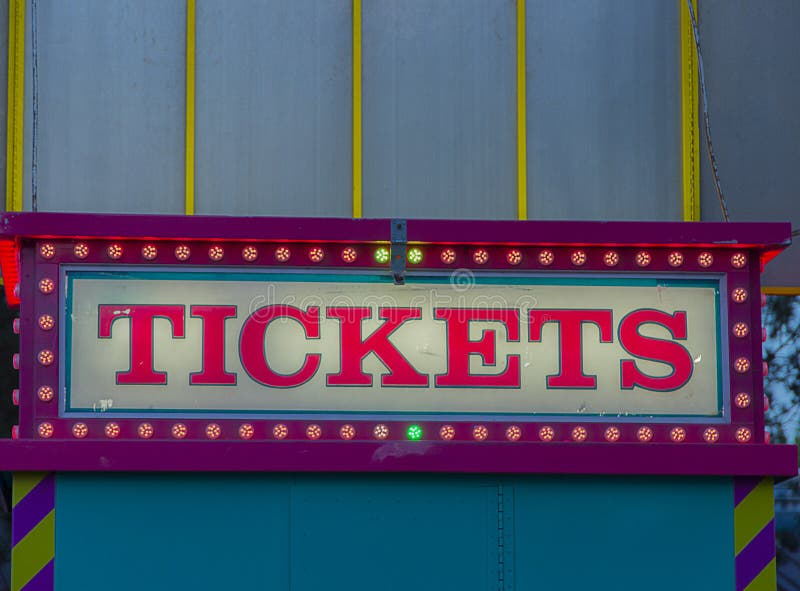 State Fair Tickets Booth stock photo. Image of theme 110562450