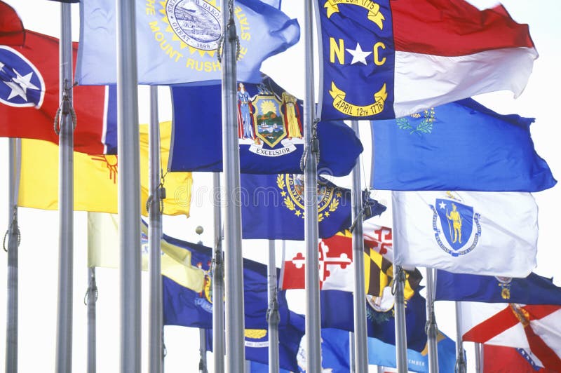 State flags of America royalty free stock photography State flags of America royalty free stock photography