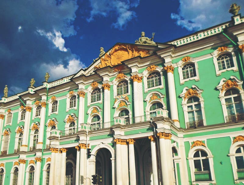 The State Hermitage Museum or the Winter Palace. Cloud, peter.