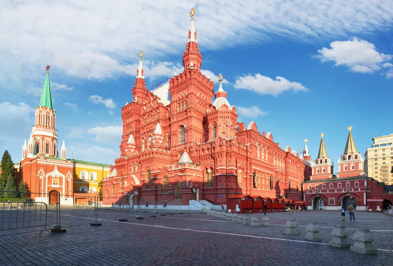 State Historical Museum at Red Square in Moscow, Russia Stock Image