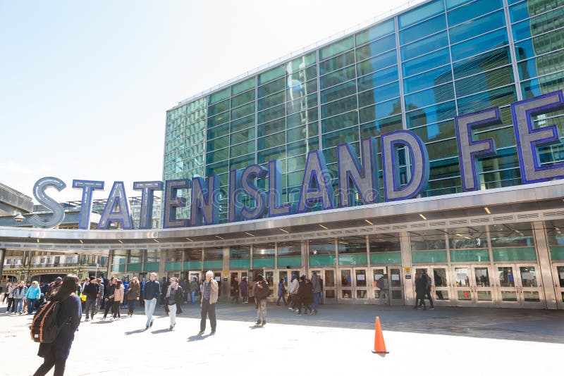 Staten Island Ferry Whitehall Terminal stock image Staten Island Ferry Whitehall Terminal stock image