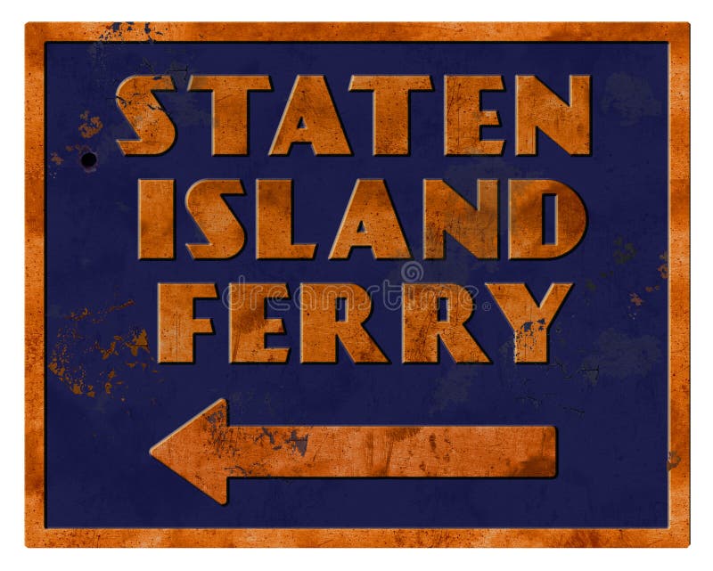 Staten Island promu znaka rocznika Retro Grunge ilustracja wektor Staten Island promu znaka rocznika Retro Grunge ilustracja wektor