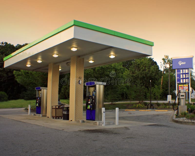 Station service images libres de droits Station service images libres de droits