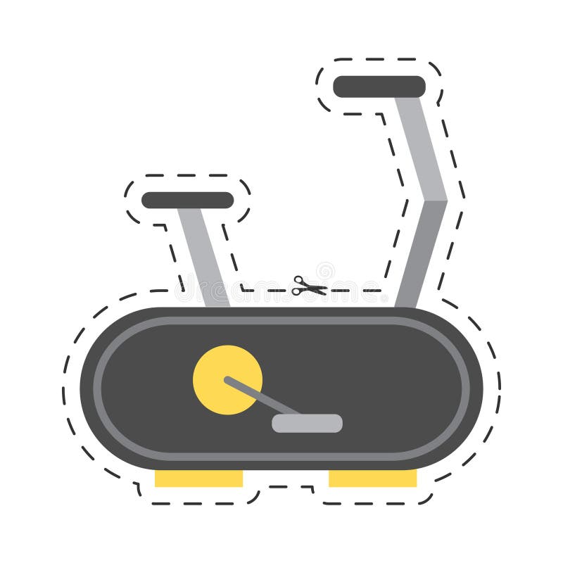 Stationary bike icon. Vector vector illustration