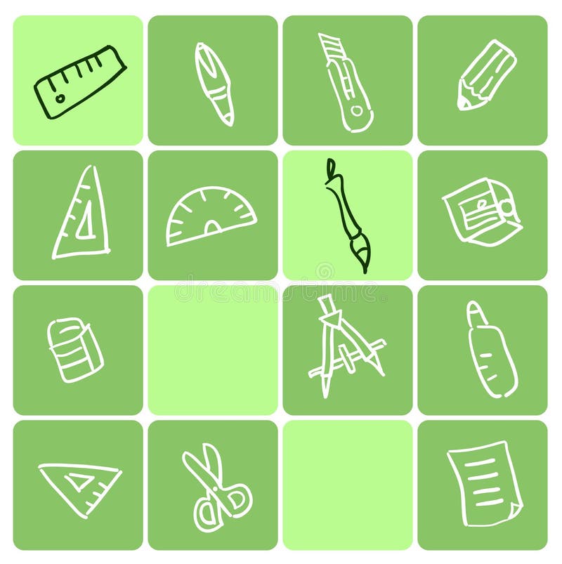 Stationery vector illustration