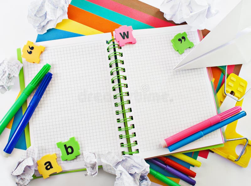 Stationery background. stock image. Image of notepad - 22119481
