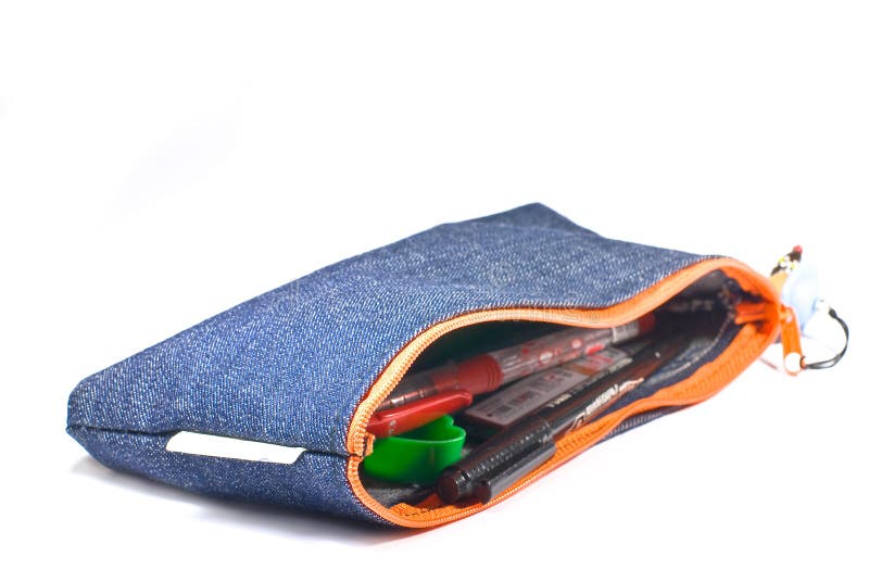 Stationery bag stock image. Image of college, supplies 25241193