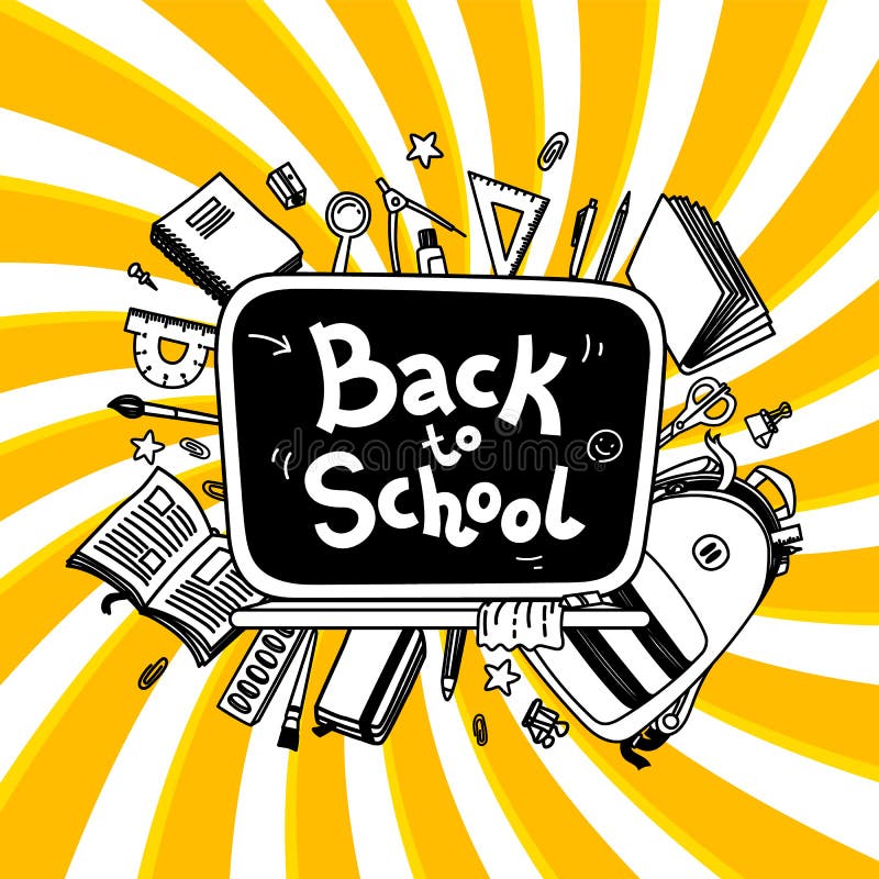 Back To School Vector Biro Stock Illustrations – 24 Back To School ...