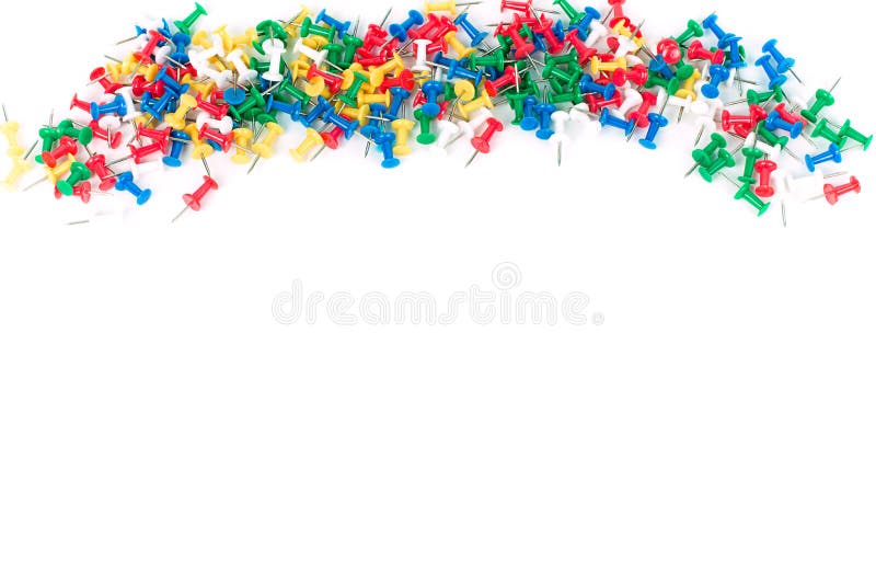 Stationery color pins Used in office royalty free stock photography Stationery color pins Used in office royalty free stock photography
