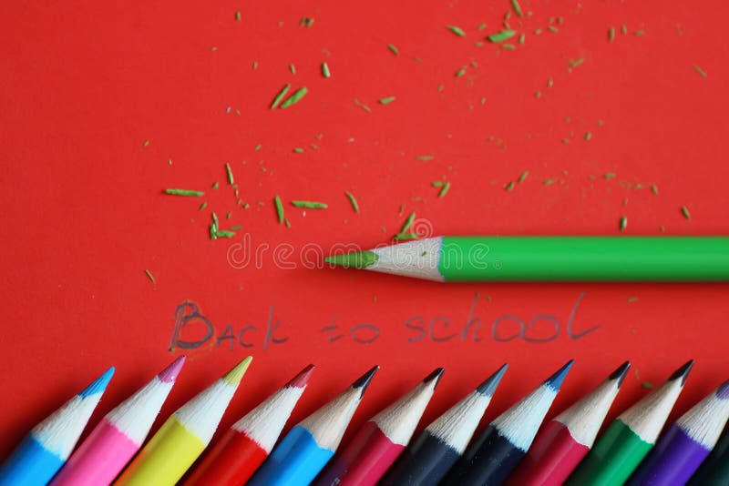 Stationery red background stock photo. Image of copy 81842464