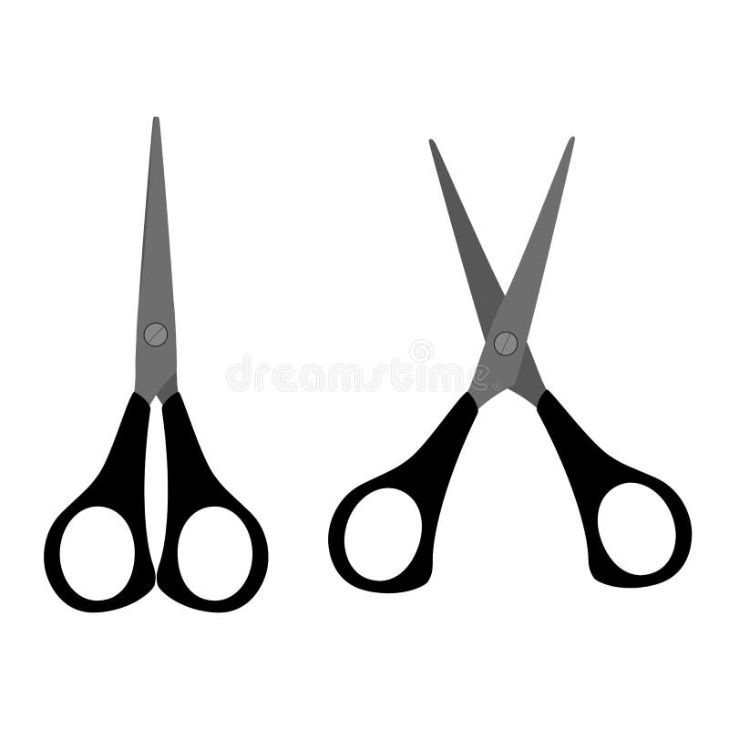 Clip Art: Scissors 1 Closed Color I