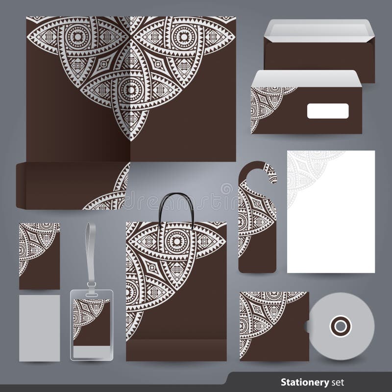 Stationery set design / Stationery template. royalty free illustration Stationery set design / Stationery template. royalty free illustration