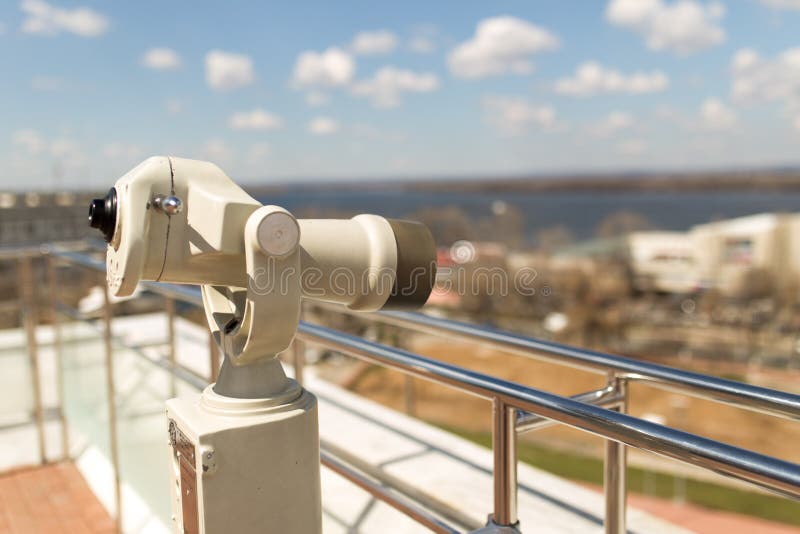 Stationär observationskikare fotografering för bildbyråer Stationär observationskikare fotografering för bildbyråer