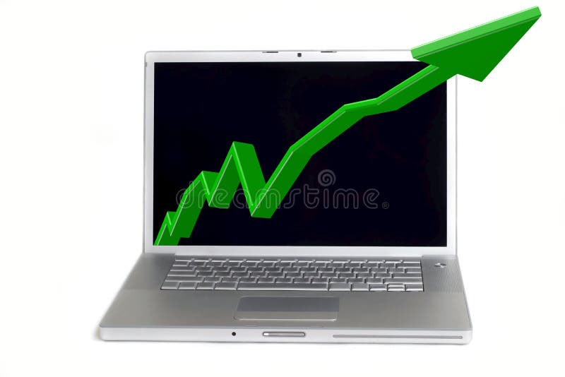 Statistics in Laptop royalty free stock images Statistics in Laptop royalty free stock images