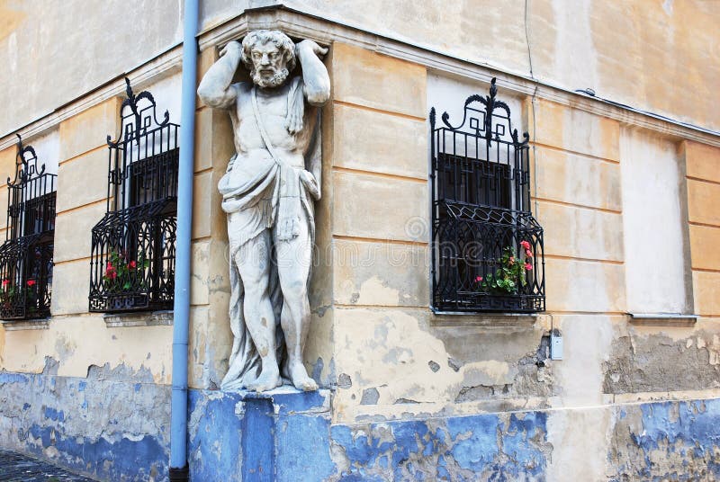 Statua atlant fotografia royalty free Statua atlant fotografia royalty free