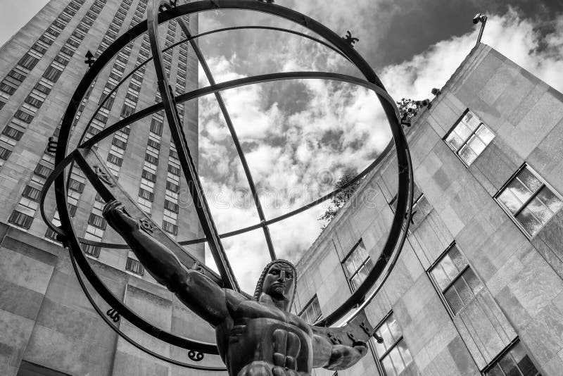 Statua atlant przed Rockefeller centrum w Nowy Jork fotografia royalty free Statua atlant przed Rockefeller centrum w Nowy Jork fotografia royalty free