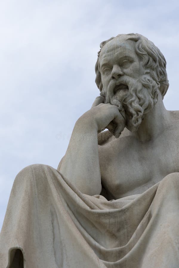 Statua classica del philoshopher di Socrates fotografia stock libera da diritti Statua classica del philoshopher di Socrates fotografia stock libera da diritti