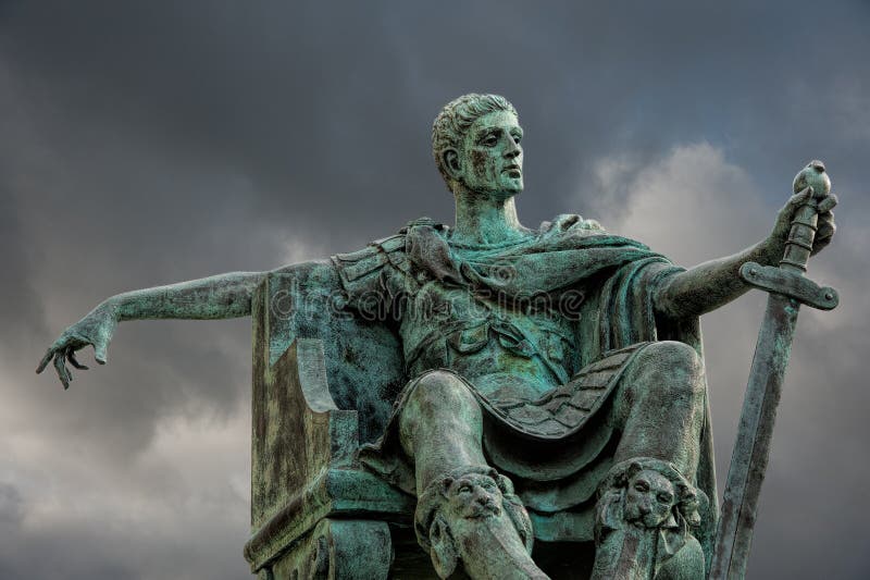 Statua Constantine fotografia royalty free Statua Constantine fotografia royalty free