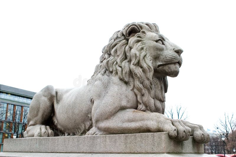Statua del leone fotografia stock