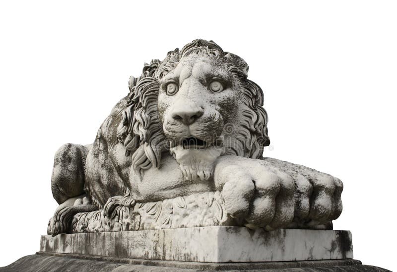Statua del leone fotografie stock