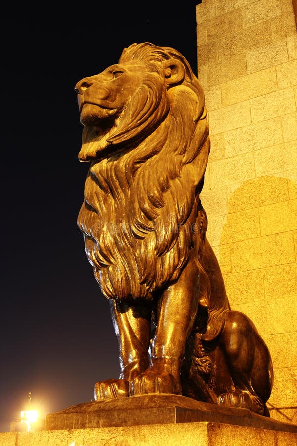 Statua del leone fotografie stock libere da diritti
