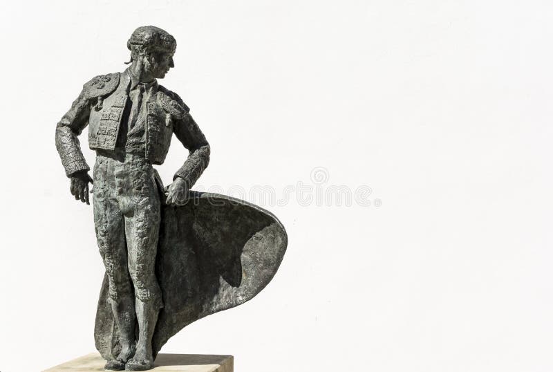 Statua del torero o del toreador in Spagna fotografie stock Statua del torero o del toreador in Spagna fotografie stock