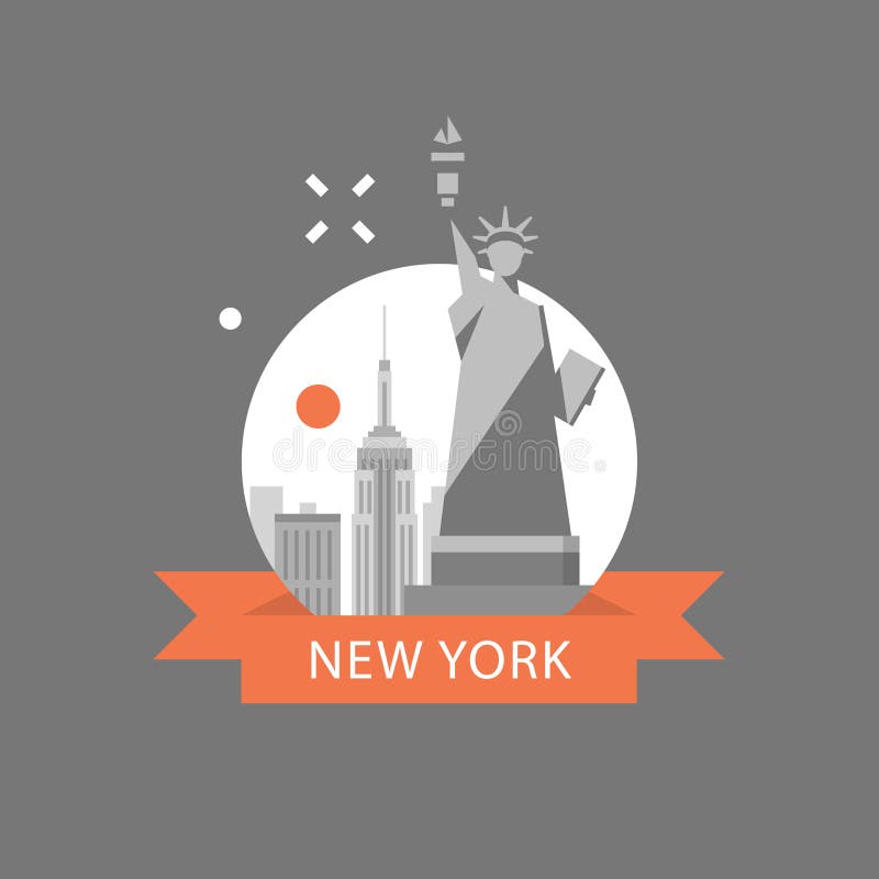 Statua della libertà, simbolo di New York, destinazione di viaggio, famoso punto di riferimento, Stati Uniti d'America, concetto royalty illustrazione gratis Statua della libertà, simbolo di New York, destinazione di viaggio, famoso punto di riferimento, Stati Uniti d'America, concetto royalty illustrazione gratis