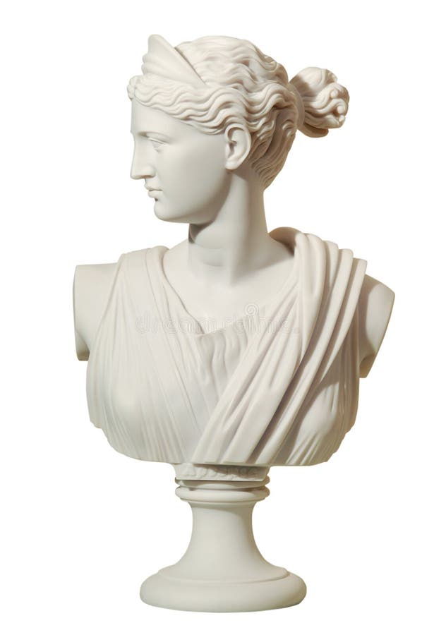 Statua di una donna nello stile antico fotografia stock libera da diritti