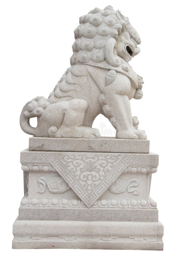 Statua imperiale cinese del leone immagini stock