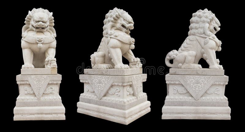 Statua imperiale cinese del leone immagini stock libere da diritti