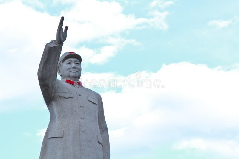 Statua di Mao Zedong fotografie stock Statua di Mao Zedong fotografie stock