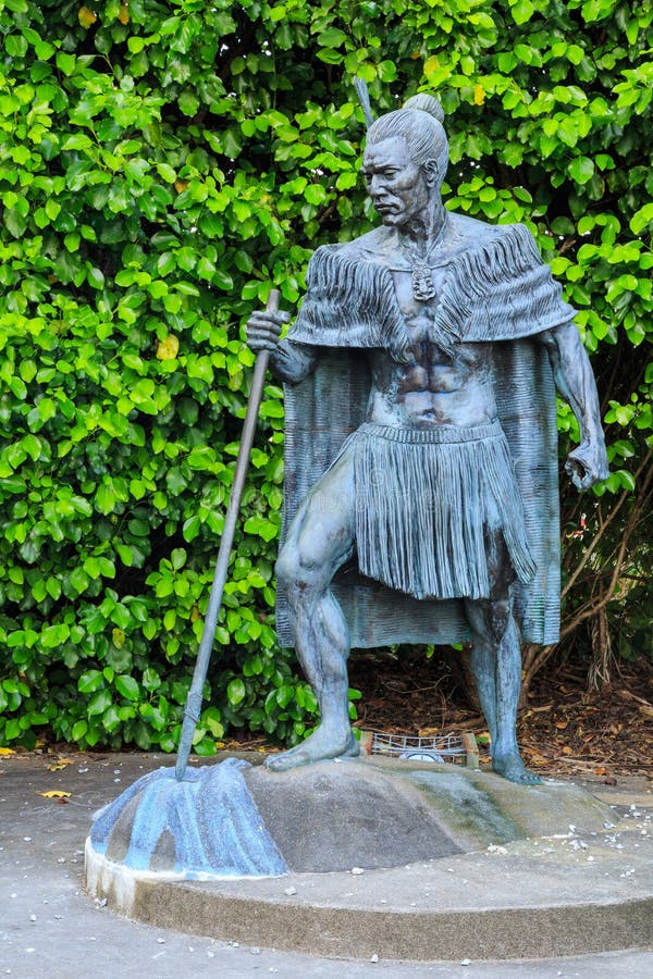 Statua Nowa Zelandia Maoryjski szef w tradycyjnej sukni obrazy royalty free Statua Nowa Zelandia Maoryjski szef w tradycyjnej sukni obrazy royalty free