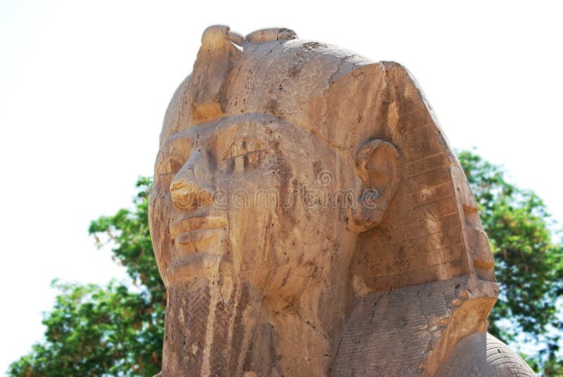 Statue of an alabaster Sphinx, Egypt. Closeup royalty free stock photos Statue of an alabaster Sphinx, Egypt. Closeup royalty free stock photos