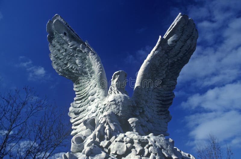 Statue of American Bald Eagle, New York, NY Stock Image Image of