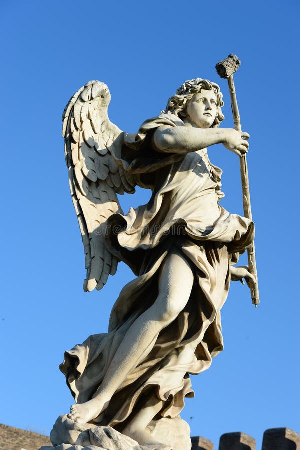 Statue of an angel in Rome stock photo. Image of paradise - 33370632