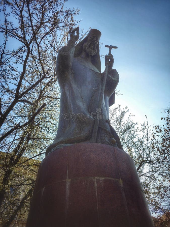 Statue of Antim Ivireanul in Bucharest