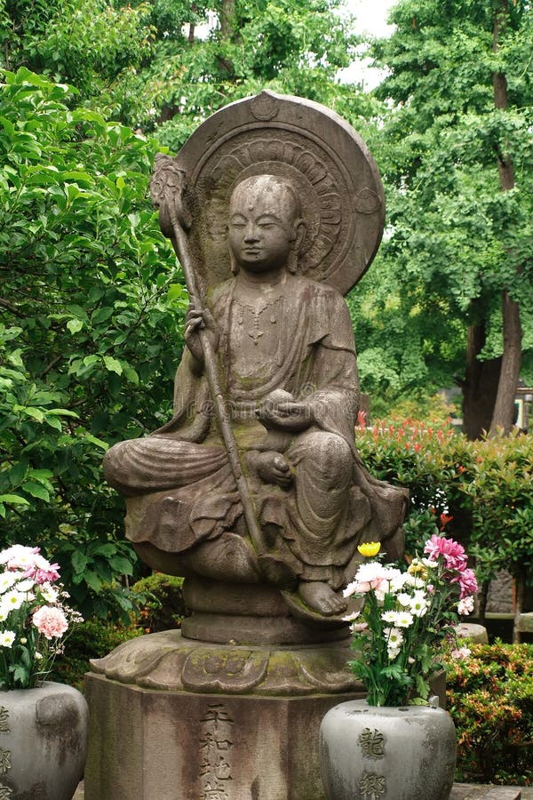 Statue at Asakusa Kannon temple in Tokyo