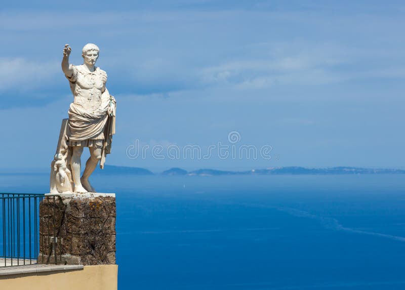 Statue of Augustus, Anacapri, Capri. Stock Image Image of italy