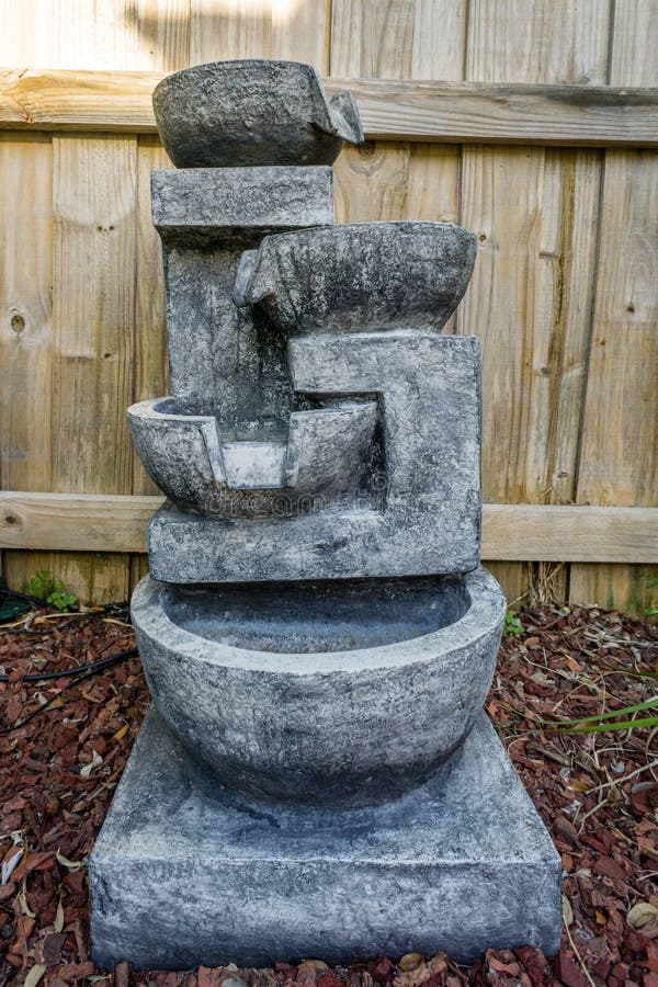 Statue in a Backyard Garden Stock Image Image of figure, meditation