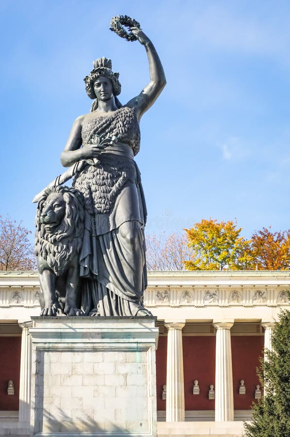 Statue of bavaria stock photo