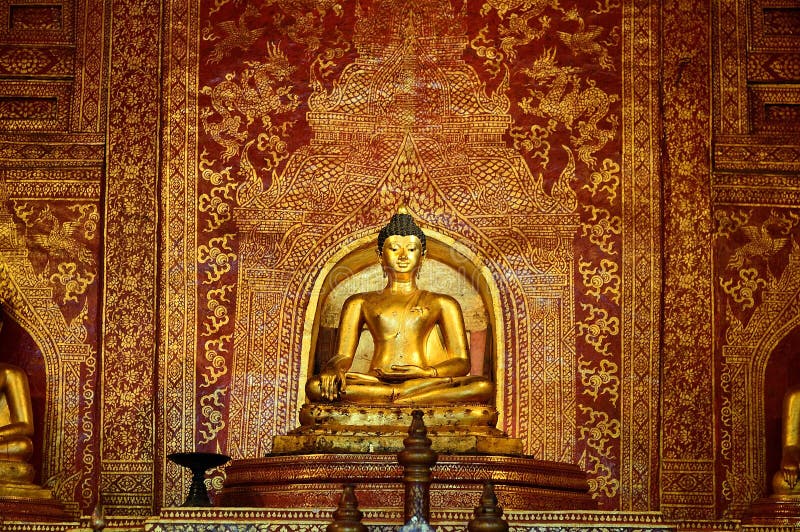 Statue of Buddha in Chiang Mai Stock Photo - Image of monastery, chiang ...