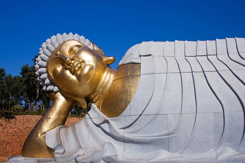 Statue of Buddha Lying Down Stock Photo Image of myanmar, korea 16263056