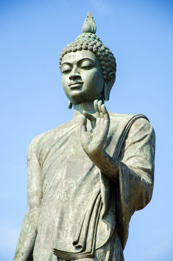 Statue of Buddha at peace stock photo. Image of sculpture 45503310