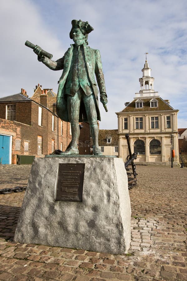 Statue of Captain Vancouver Stock Photo Image of canada