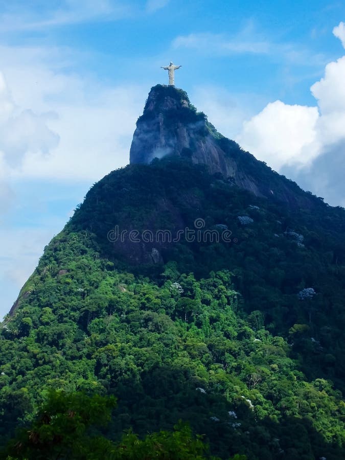 Statue Christ the Redeemer in Rio de Janeiro royalty free stock photography Statue Christ the Redeemer in Rio de Janeiro royalty free stock photography